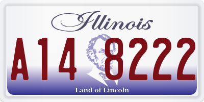 IL license plate A148222