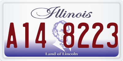 IL license plate A148223
