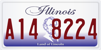IL license plate A148224