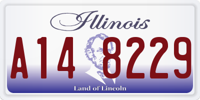 IL license plate A148229