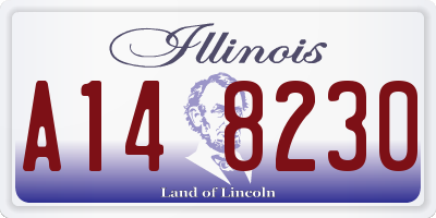 IL license plate A148230