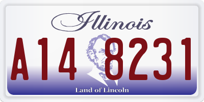 IL license plate A148231