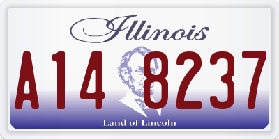 IL license plate A148237