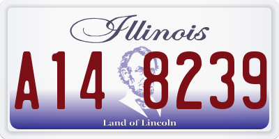 IL license plate A148239