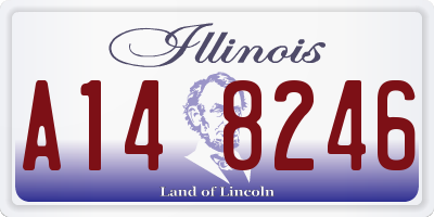 IL license plate A148246