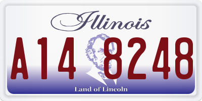 IL license plate A148248