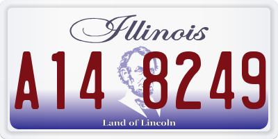 IL license plate A148249