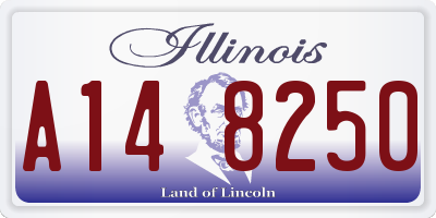 IL license plate A148250