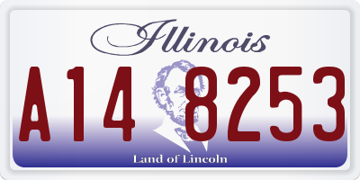 IL license plate A148253