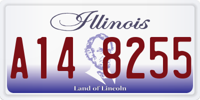 IL license plate A148255
