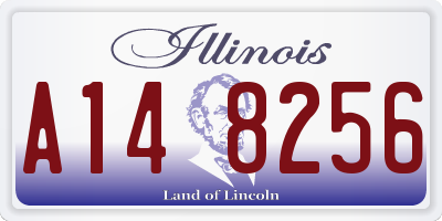 IL license plate A148256
