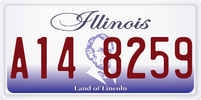 IL license plate A148259