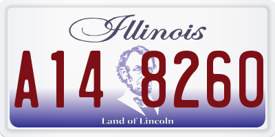 IL license plate A148260