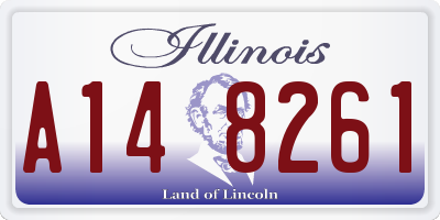 IL license plate A148261