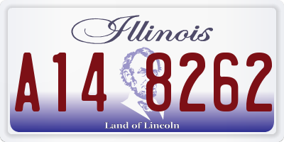 IL license plate A148262