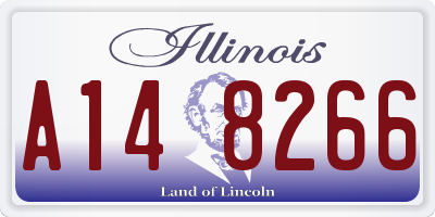 IL license plate A148266