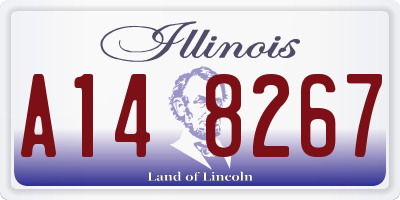 IL license plate A148267