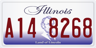 IL license plate A148268