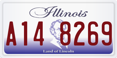 IL license plate A148269