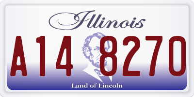 IL license plate A148270