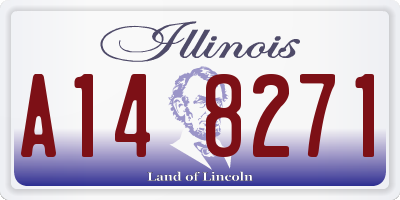 IL license plate A148271