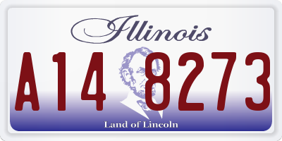 IL license plate A148273