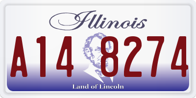 IL license plate A148274