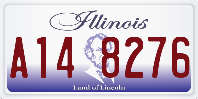 IL license plate A148276