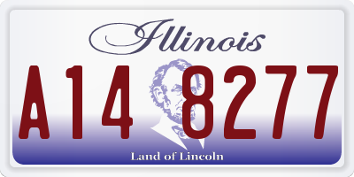 IL license plate A148277