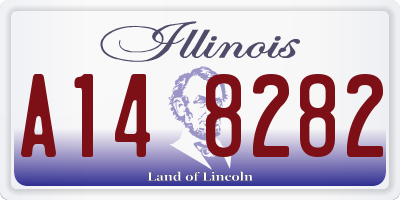 IL license plate A148282