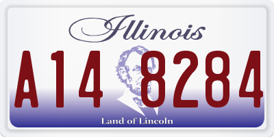 IL license plate A148284