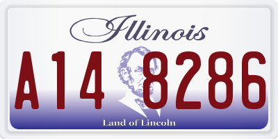 IL license plate A148286