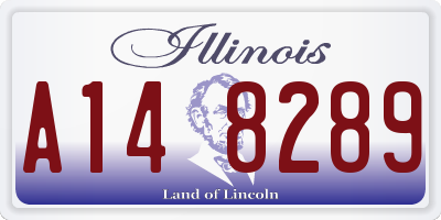 IL license plate A148289