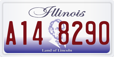 IL license plate A148290