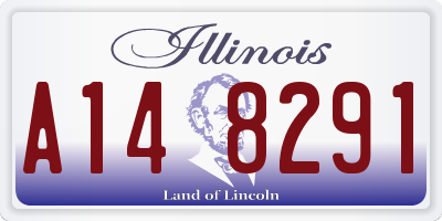 IL license plate A148291