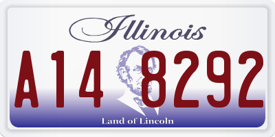 IL license plate A148292