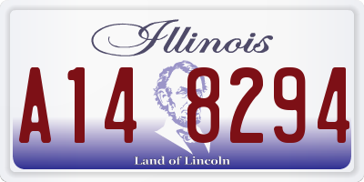 IL license plate A148294