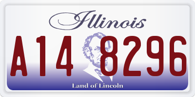 IL license plate A148296