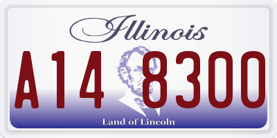 IL license plate A148300