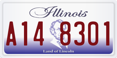 IL license plate A148301