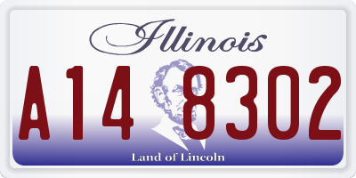 IL license plate A148302