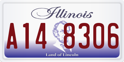 IL license plate A148306
