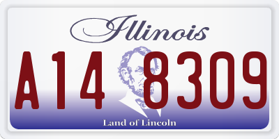 IL license plate A148309