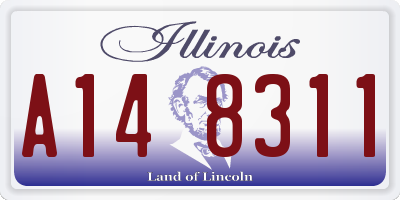 IL license plate A148311