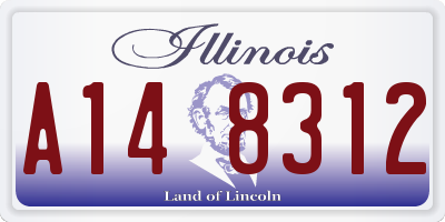 IL license plate A148312