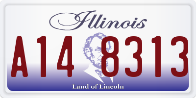IL license plate A148313