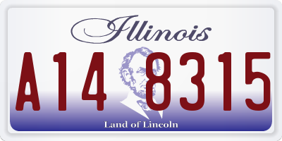 IL license plate A148315