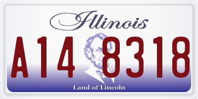 IL license plate A148318