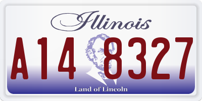 IL license plate A148327