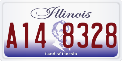 IL license plate A148328